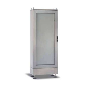 compact cabinet / storage / floor-mounted / hinged door