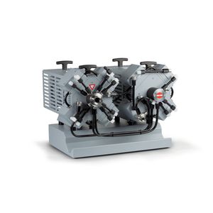 diaphragm vacuum pump / oil-free / four-stage / chemical-resistant