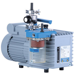rotary vane vacuum pump / oil-lubricated / two-stage / compact