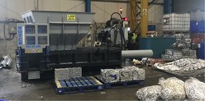 horizontal baling press