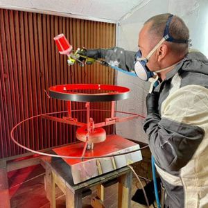 open paint booth