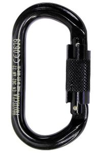 anchor carabiner / steel / symmetrical