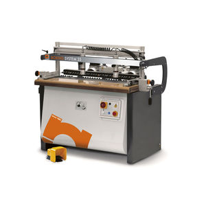 single-head through-feed boring machine / for woodworking