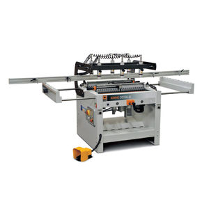 double-head through-feed boring machine / for woodworking