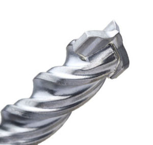 solid drill bit / multi-purpose / carbide / straight shank