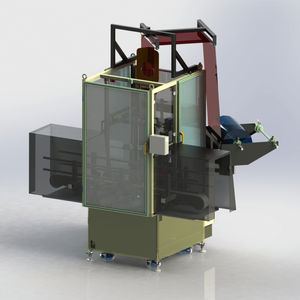 stretch sleeve label applicator / automatic / for the pharmaceutical industry / for the food industry