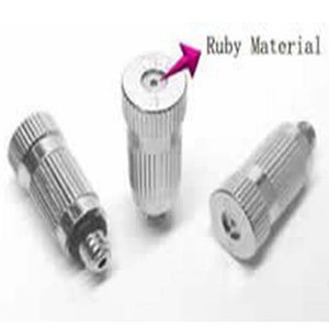 misting nozzle / stainless steel / with ruby orifice / high-pressure