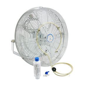 wall-mounted fan / axial / misting / industrial
