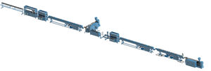 tube extrusion line / for thermoplastics / for aluminum-foiled pipe