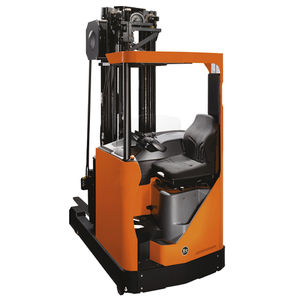 electric reach truck / side-facing seated / narrow-aisle / for trucks