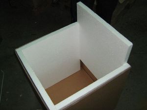 polystyrene crate