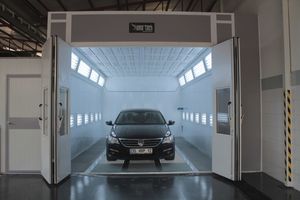 enclosed paint booth / for vehicles / filter
