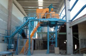 stationary concrete batching plant