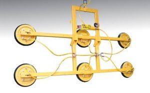 glass plate vacuum lifting device / for heavy loads / vertical