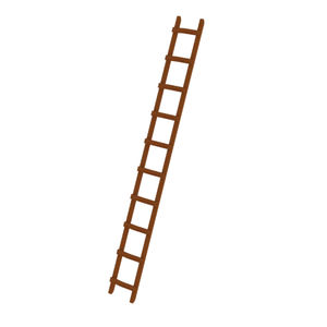 wooden ladder