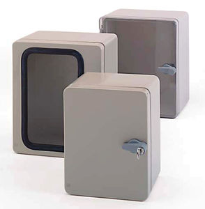 panel-mount enclosure / rectangular / ABS / with transparent door
