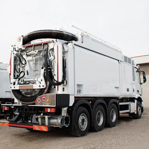 solid and liquid material suction excavator 1