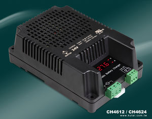 DIN rail-mounted battery charger