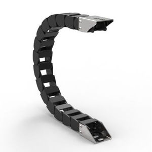 partially enclosed drag chain / nylon / lightweight / long-distance