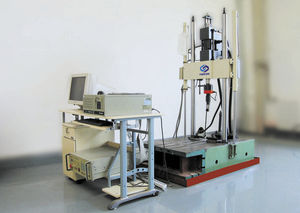 fatigue testing machine / shock absorber / hydraulic