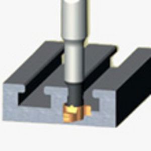 indexable insert milling cutter / slot / T-slot / with cylindrical shank