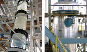 borosilicate glass distillation column