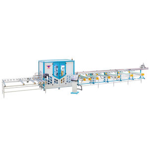 CNC machining and cutting line / for PVC profiles