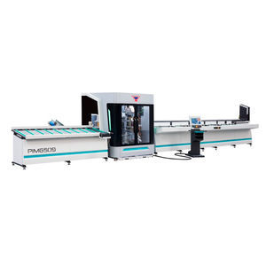 PVC profile machining and cutting line