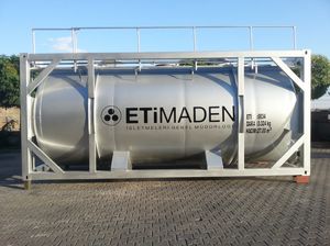 discharge tank container