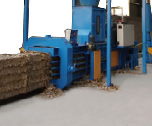 horizontal baling press