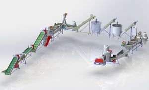PET recycling unit