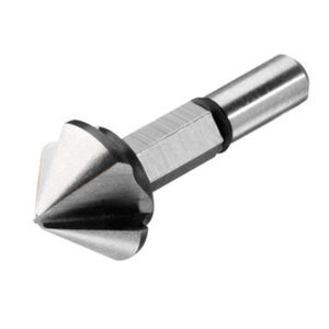 deburring milling cutter / conical / with cylindrical shank