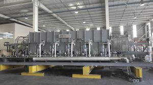 carbon regeneration furnace / tunnel / combustion / for the ceramics industry