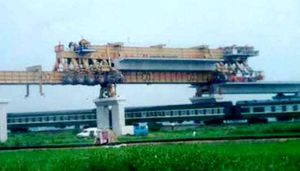 桥梁施工下水龙门架