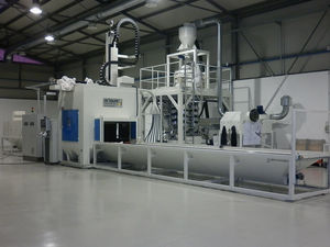manual shot blasting machine / for aeronautical applications / continuous
