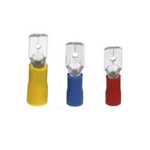 male solderless terminal / compression / flat / nylon-insulated