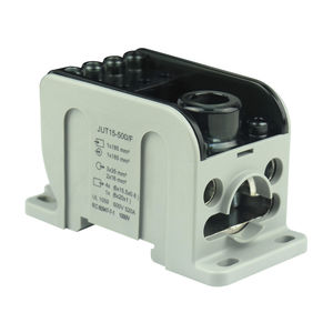 DIN rail-mounted terminal block