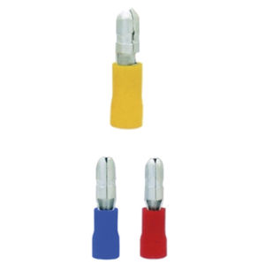 compression solderless terminal / male / bullet / tubular