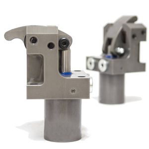 double-acting hydraulic hinge clamp