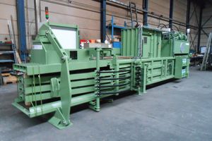 horizontal baling press