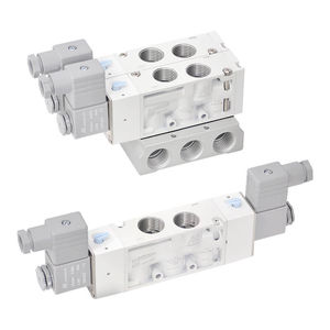 spool pneumatic directional control valve / solenoid-operated / 3/2-way / 5/2-way