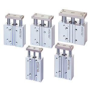 linear actuator / pneumatic / guided