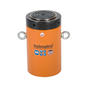 hydraulic cylinder / single-acting load-return / standard / with lock-nut