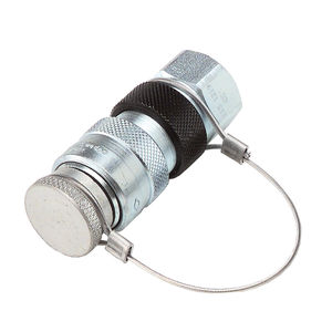 quick coupling / straight / hydraulic / aluminum