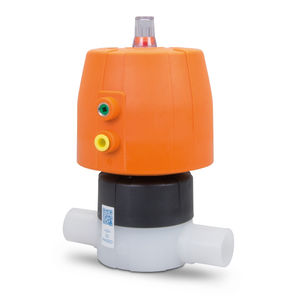 high-pressure valve / diaphragm / pneumatically-operated / for water