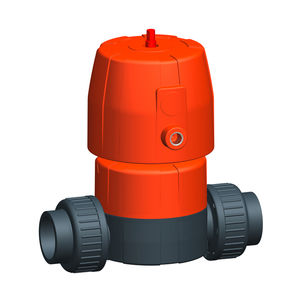 low-pressure valve / diaphragm / pneumatically-operated / flange
