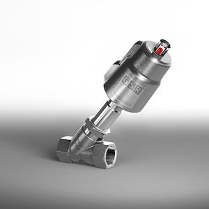 high-temperature valve / plug / pneumatically-operated / for gas