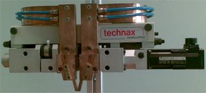 resistance welding head