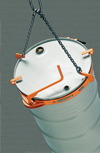 drum lifting clamp / screw / vertical