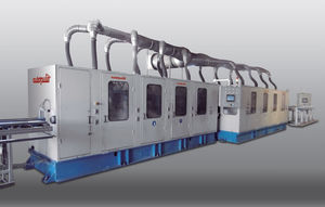 metal polishing machine / tube / automatic / double-head